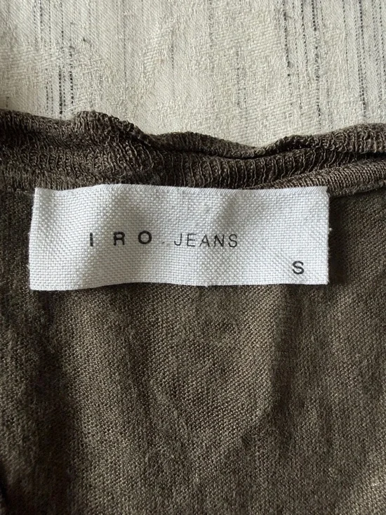 Vince Olive V-Neck Short Sleeve Tee - Picture 2 of 2